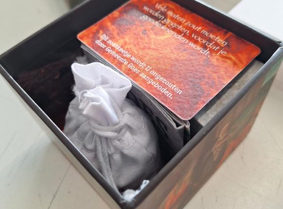 Het eindresultaat van de zoutkeetjes in elkaar gezet door De Betho