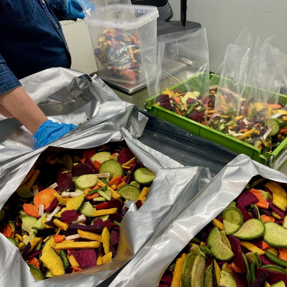 Groentechips met zorg verpakt! de Betho