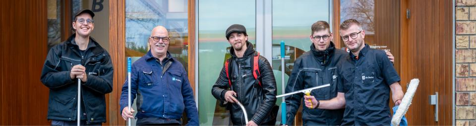 Medewerkers van de schoonmaak